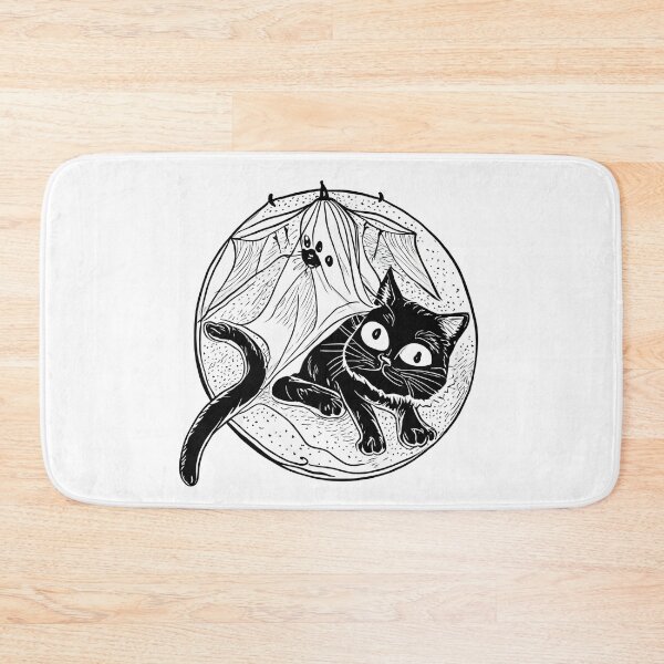 Item preview, CUTE BLACK CAT , HALLOWEEN BLACK CAT designed and sold by Delicious Design ⭐⭐⭐⭐⭐.