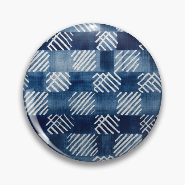 Item preview, Shibori Indigo Mudcloth Quilt Patchwork Pattern No15 designed and sold by Atomura.