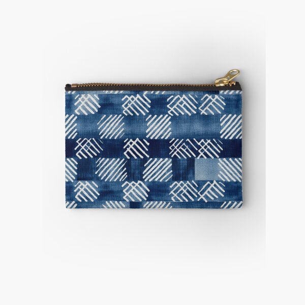 Item preview, Shibori Indigo Mudcloth Quilt Patchwork Pattern No15 designed and sold by Atomura.