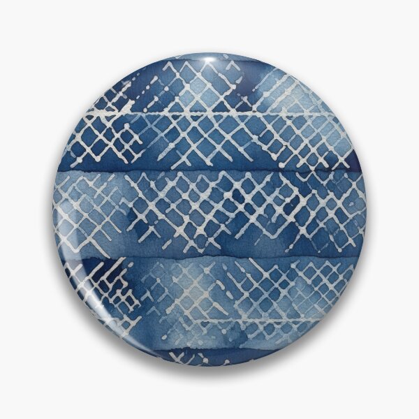 Item preview, Shibori Indigo Mudcloth Quilt Patchwork Pattern No16 designed and sold by Atomura.