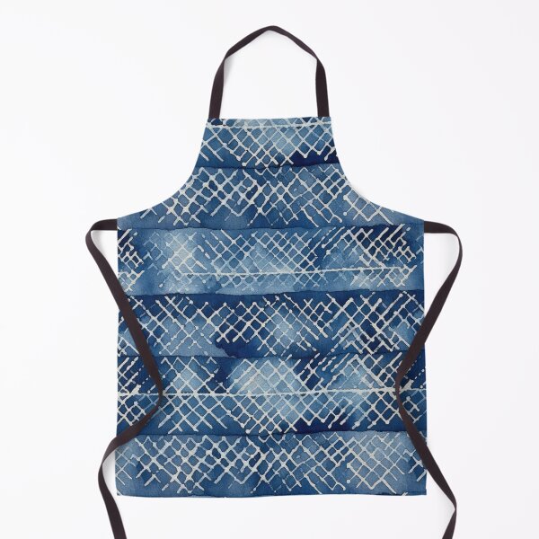 Item preview, Shibori Indigo Mudcloth Quilt Patchwork Pattern No16 designed and sold by Atomura.
