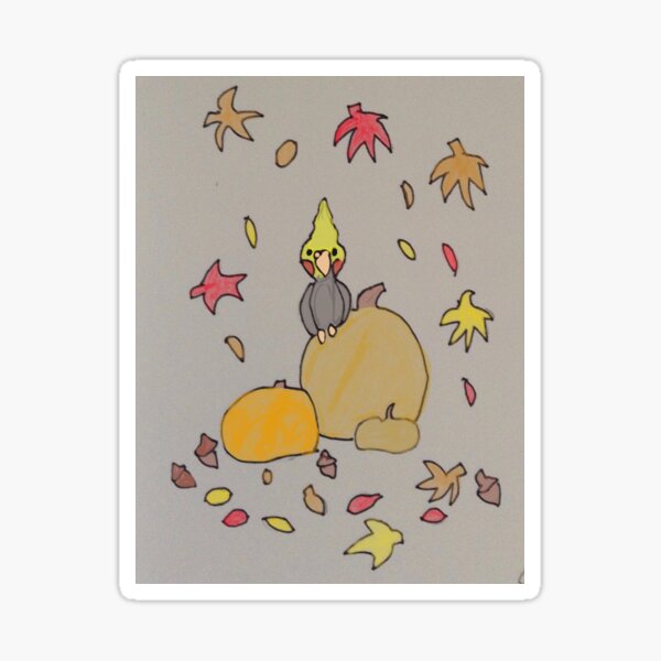 Autumn Cockateil Sticker