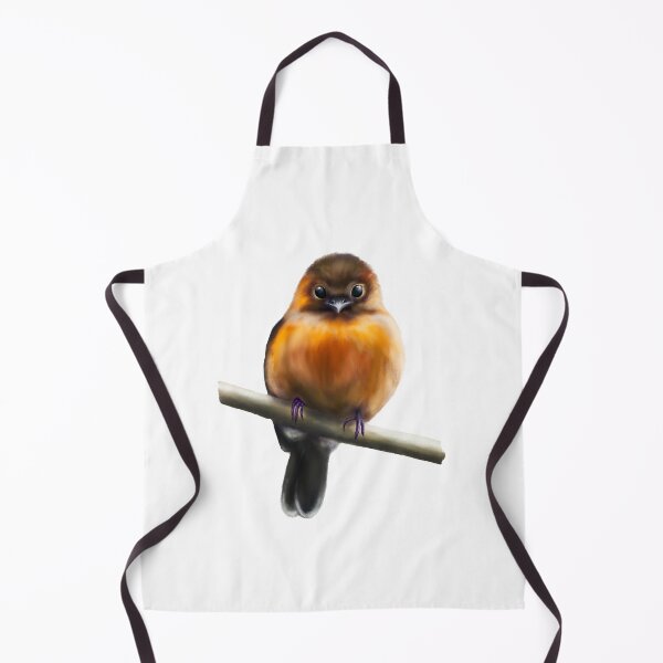 Item preview, Cinnamon Flycatcher bird digital painting designed and sold by Funsize-Art.