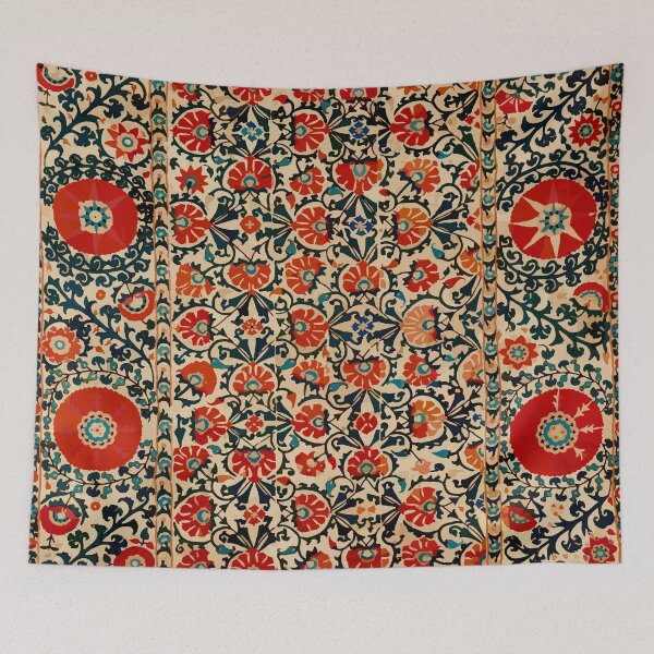 Item preview, 19th Century Bokhara Suzani Bed Cover Pattern designed and sold by Vicky Brago-Mitchell®.