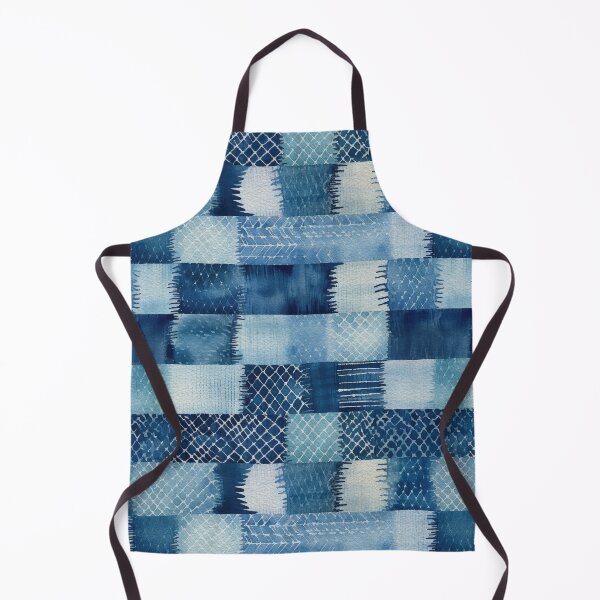Item preview, Shibori Indigo Mudcloth Quilt Patchwork Pattern No18 designed and sold by Atomura.