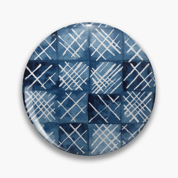 Item preview, Shibori Indigo Mudcloth Quilt Patchwork Pattern No19 designed and sold by Atomura.