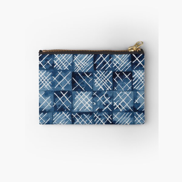 Item preview, Shibori Indigo Mudcloth Quilt Patchwork Pattern No19 designed and sold by Atomura.