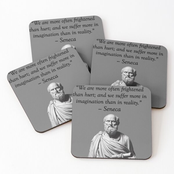 Item preview, Seneca philosophical suffering quote designed and sold by imaMunchkin.