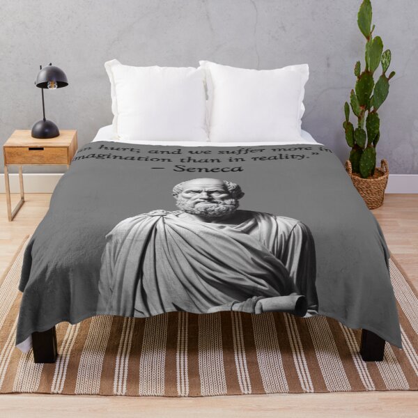 Item preview, Seneca philosophical suffering quote designed and sold by imaMunchkin.