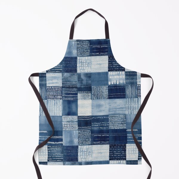 Item preview, Shibori Indigo Mudcloth Quilt Patchwork Pattern No20 designed and sold by Atomura.