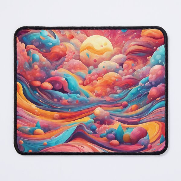 Item preview, Dreamlike Kaleidoscope Surreal Background in Bright Colors designed and sold by PatternXS.