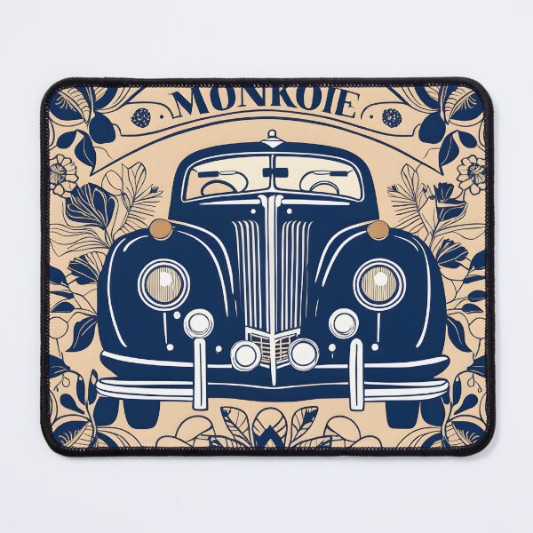 Item preview, Dark blue vintage car art design designed and sold by Mikopaintdesign.