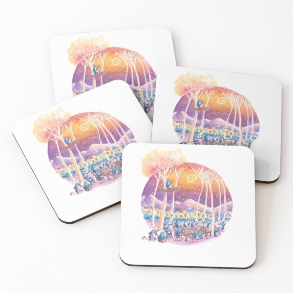 Item preview, Penguins having a party in a park under the stars. designed and sold by PenguinGirl-Art.