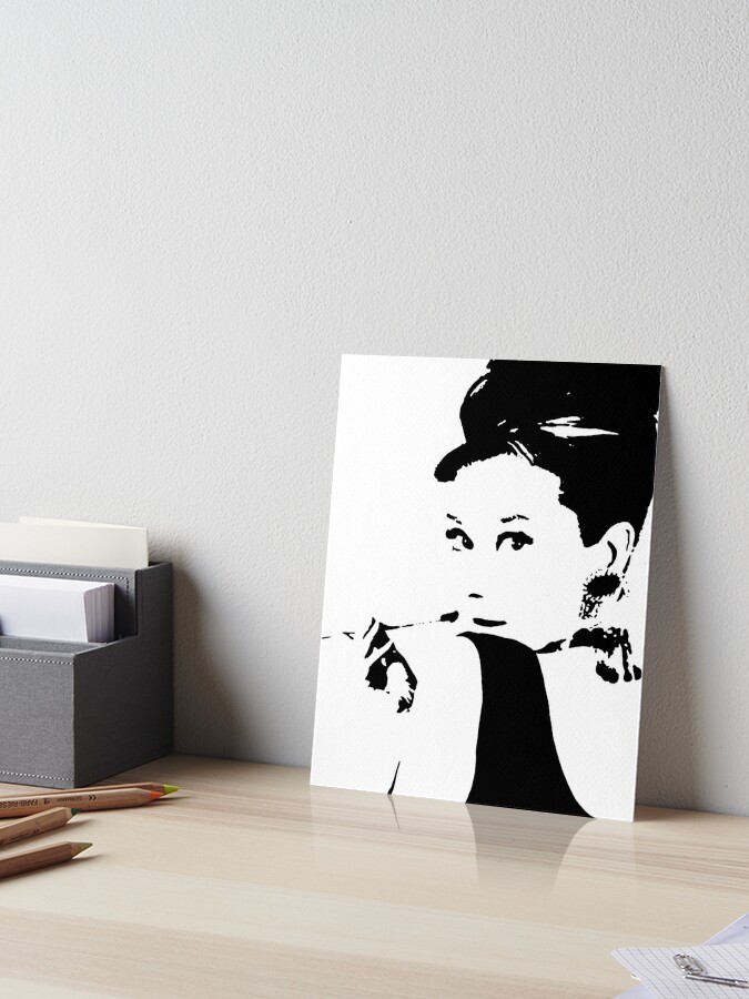 Audrey Hepburn Illustration Art Print Watercolor Fashion Modern