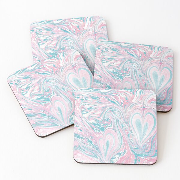 Item preview, Color paint ebru, heart shape designed and sold by bozarslan.