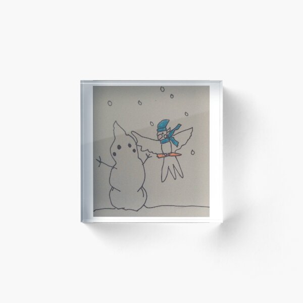 Winter cockateil Acrylic Block
