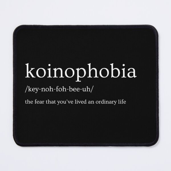 Item preview, koinophobia designed and sold by wordsandwords.