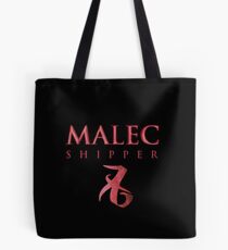 Malec Shipper mit Liebe Rune - Alec Lightwood und Magnus Bane - Matthew Daddario und Harry Shum Jr. - Shadowhunters Tote Bag