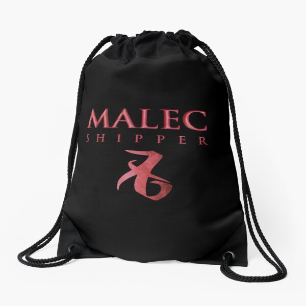 Malec shipper with love rune - Alec Lightwood and Magnus Bane - Matthew Daddario and Harry Shum Jr. - Shadowhunters Drawstring Bag