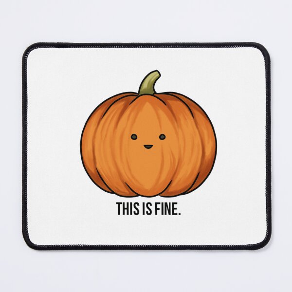 Item preview, Halloween Pumpkin This Is Fine designed and sold by Al3Art.