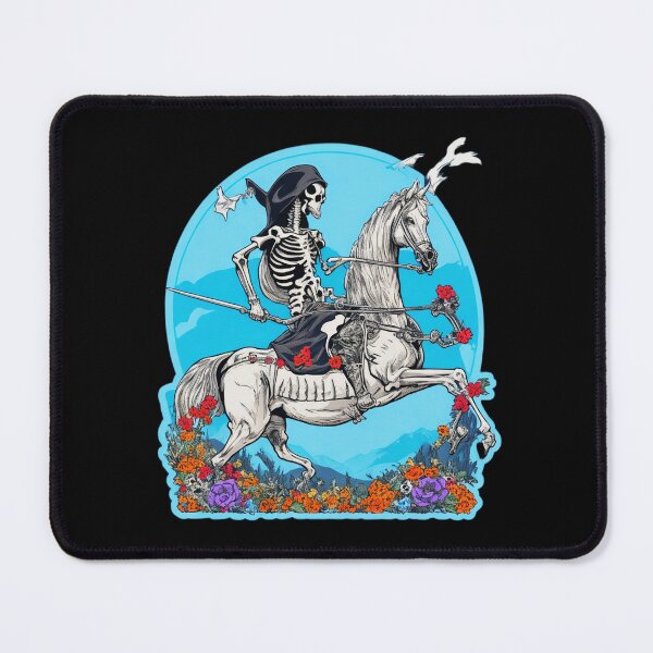 Item preview, Major Arcana Black Death and Flowers Antagonism - Spooky Design designed and sold by Pixel Waite.