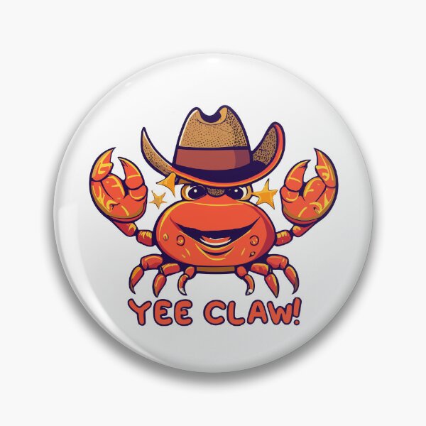 Item preview, Cute Cowboy Crab 'Yee Claw' meme Essential T-shirt design  designed and sold by lemamis.