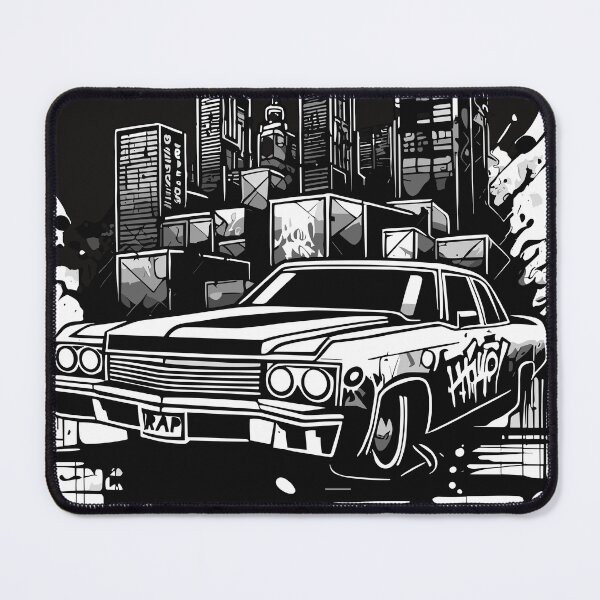 Item preview, Graffiti art of Lincoln Continental car, city. designed and sold by LucianSilas.