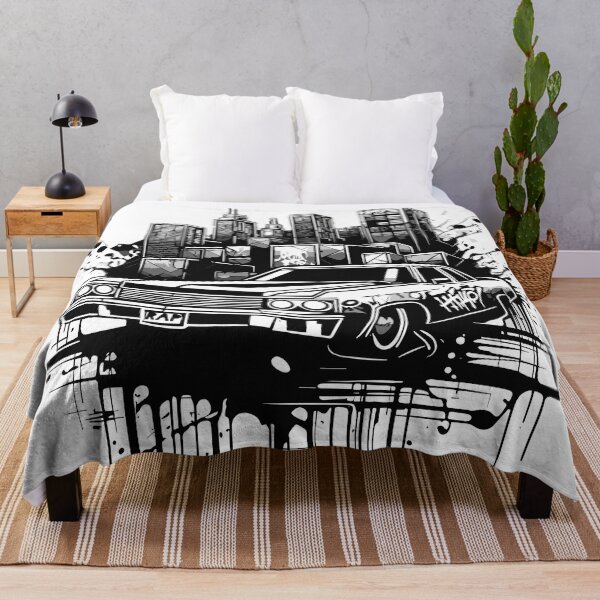 Item preview, Graffiti art of Lincoln Continental car, city. designed and sold by LucianSilas.