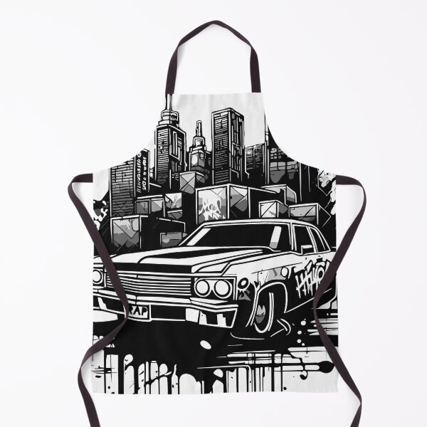Item preview, Graffiti art of Lincoln Continental car, city. designed and sold by LucianSilas.
