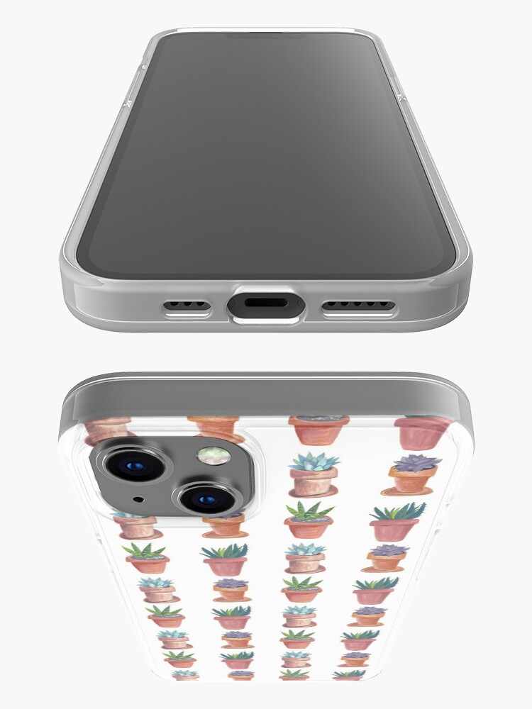Alternate view of Succulents are awesome! Hand painted succulents in terracotta pots iPhone Case
