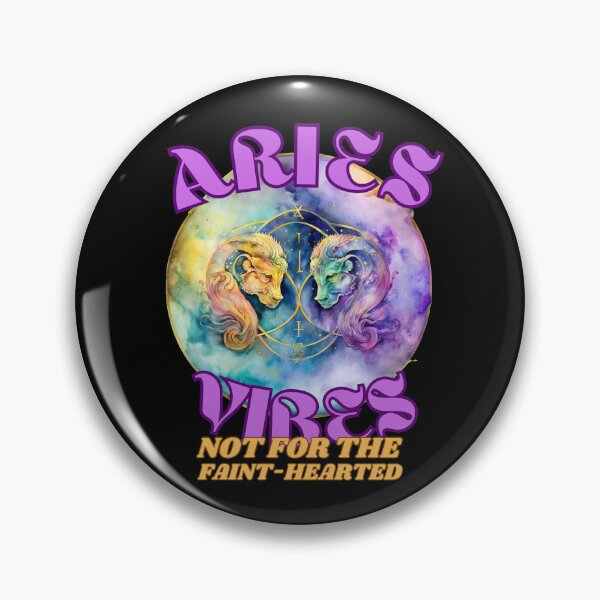 Item preview, Aries Vibes: Not For The Faint-Hearted. aries saying designed and sold by ZodiacWonders.
