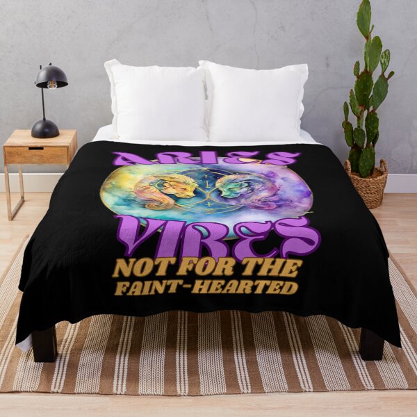 Item preview, Aries Vibes: Not For The Faint-Hearted. aries saying designed and sold by ZodiacWonders.