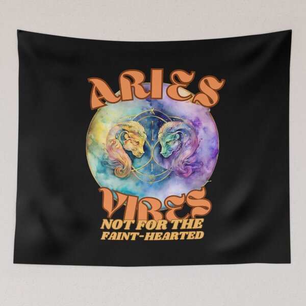 Item preview, Aries Vibes: Not For The Faint-Hearted. aries funny designed and sold by ZodiacWonders.