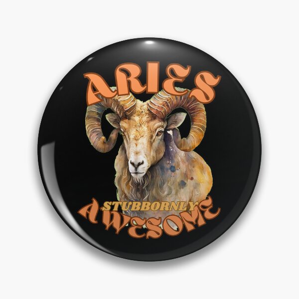 Item preview, Aries: Stubbornly Awesome. aries funny designed and sold by ZodiacWonders.