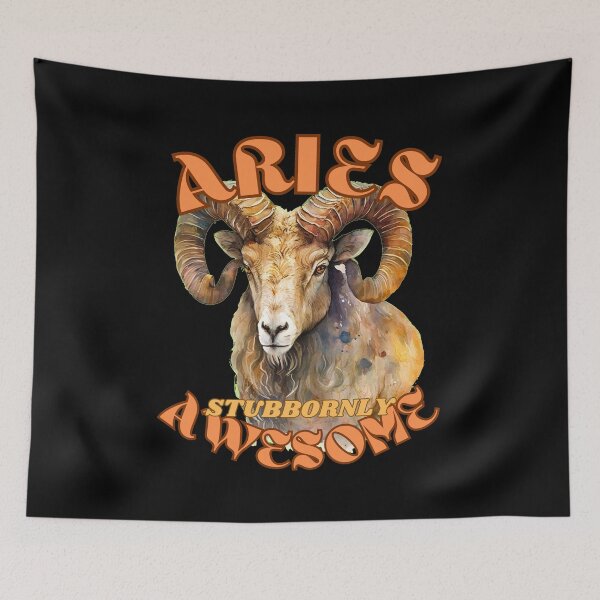 Item preview, Aries: Stubbornly Awesome. aries funny designed and sold by ZodiacWonders.