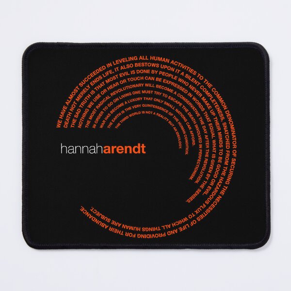Item preview, Hannah Arendt famous quotes poster [orangered] designed and sold by CMYKStudio.