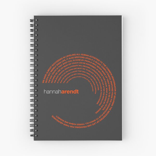 Item preview, Hannah Arendt famous quotes poster [orangered] designed and sold by CMYKStudio.