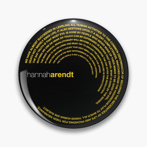 Artikelvorschau, Poster mit berühmten Zitaten von Hannah Arendt [Gold] entworfen und verkauft von CMYKStudio.