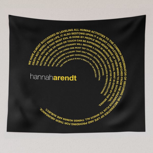 Item preview, Hannah Arendt famous quotes poster [gold] designed and sold by CMYKStudio.