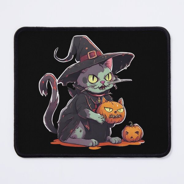 Item preview, spooky Halloween zombie cat designed and sold by in-leggings.