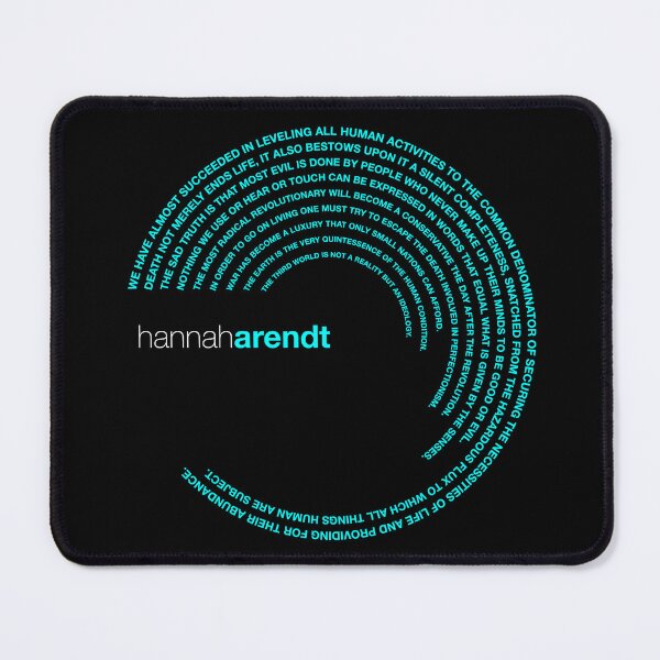 Item preview, Hannah Arendt famous quotes poster [aqua] designed and sold by CMYKStudio.