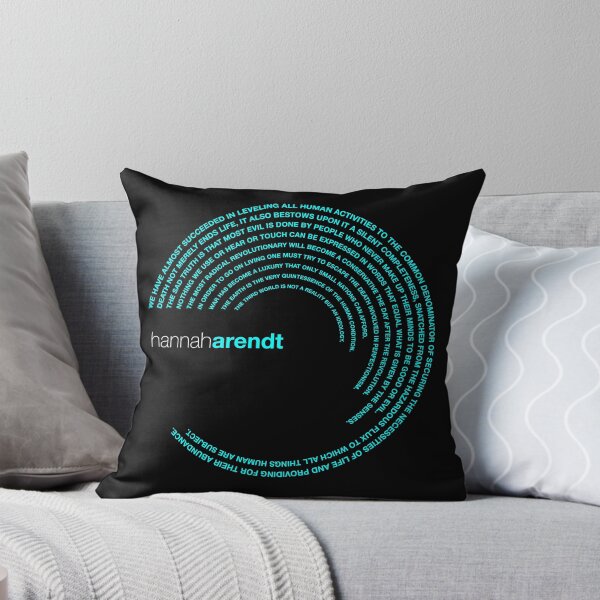 Item preview, Hannah Arendt famous quotes poster [aqua] designed and sold by CMYKStudio.