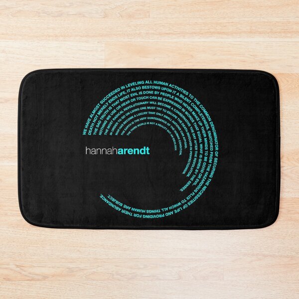 Item preview, Hannah Arendt famous quotes poster [aqua] designed and sold by CMYKStudio.