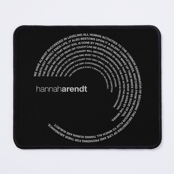 Item preview, Hannah Arendt famous quotes poster [silver] designed and sold by CMYKStudio.
