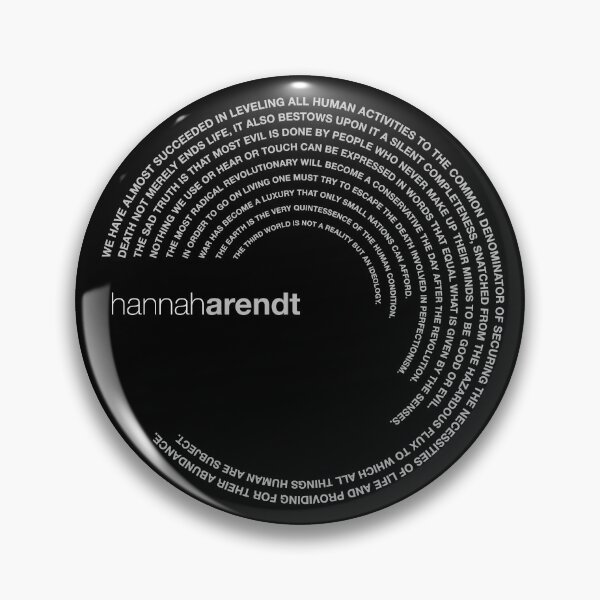 Artikelvorschau, Hannah Arendt berühmte Zitate Poster [silber] entworfen und verkauft von CMYKStudio.