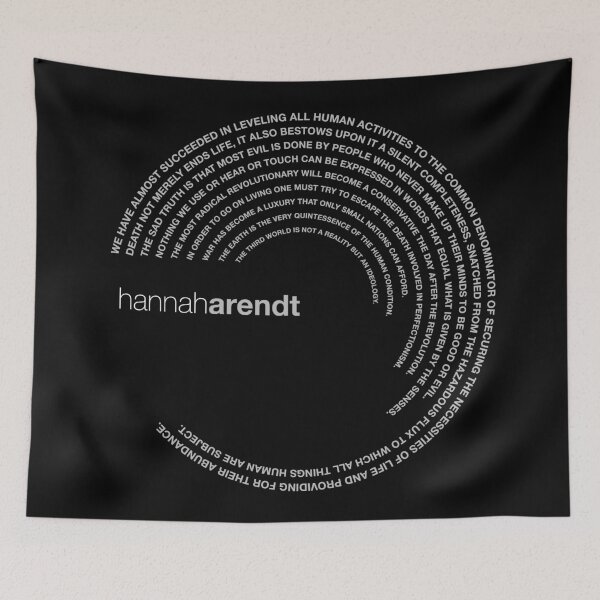 Item preview, Hannah Arendt famous quotes poster [silver] designed and sold by CMYKStudio.