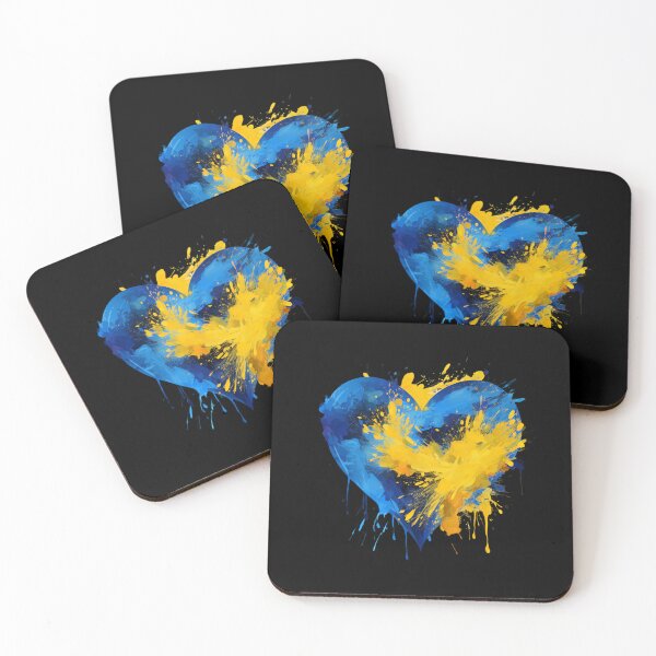 Item preview, Ukrainian Flag Heart Blue And Yellow Pride designed and sold by Ujourney.