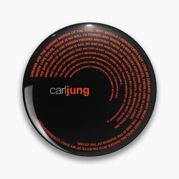 Item preview, Póster de citas famosas de Carl Jung [naranja] designed and sold by CMYKStudio.