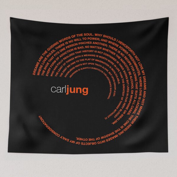 Item preview, Carl Jung famous quotes poster [orangered] designed and sold by CMYKStudio.