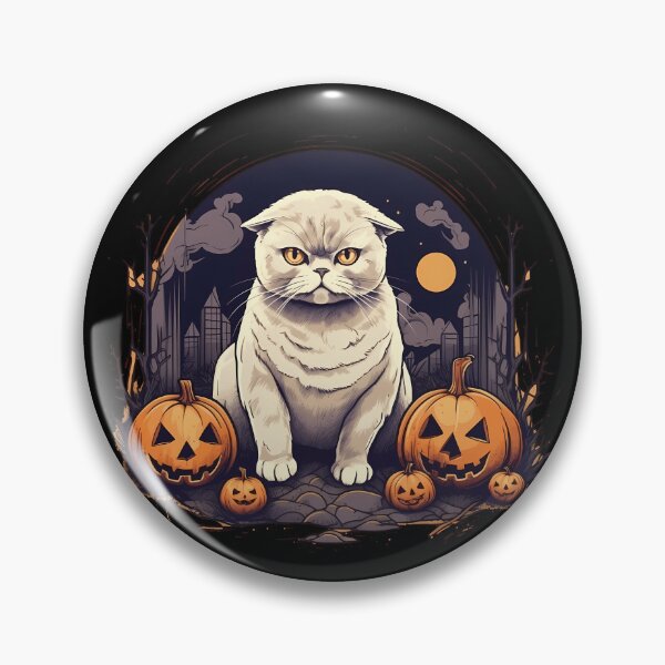 Artikelvorschau, Scottish Fold Cat Halloween, Liebeskatzen entworfen und verkauft von Logiamerch.